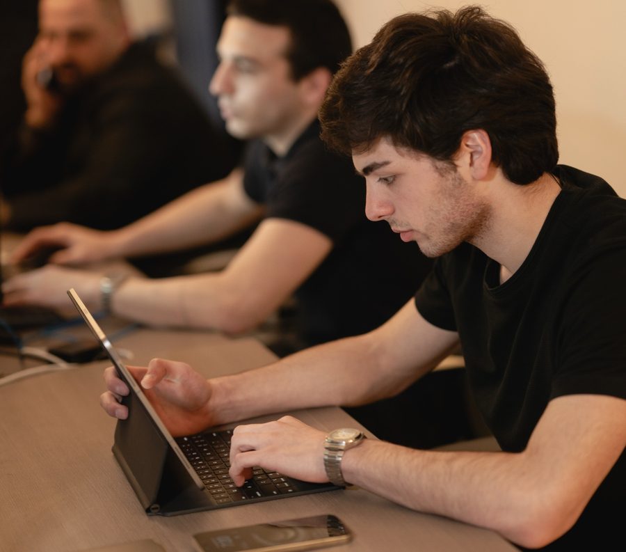 Students in class session